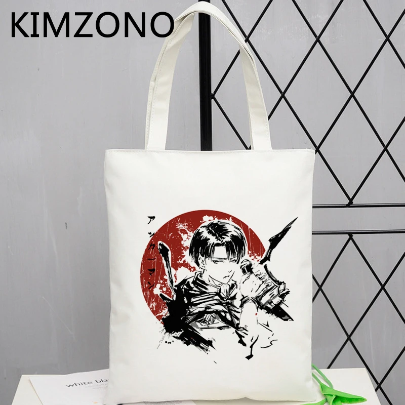 

Attack on Titan shopping bag shopper tote cotton canvas shopper bolsa bag sacola bolsas ecologicas ecobag grab