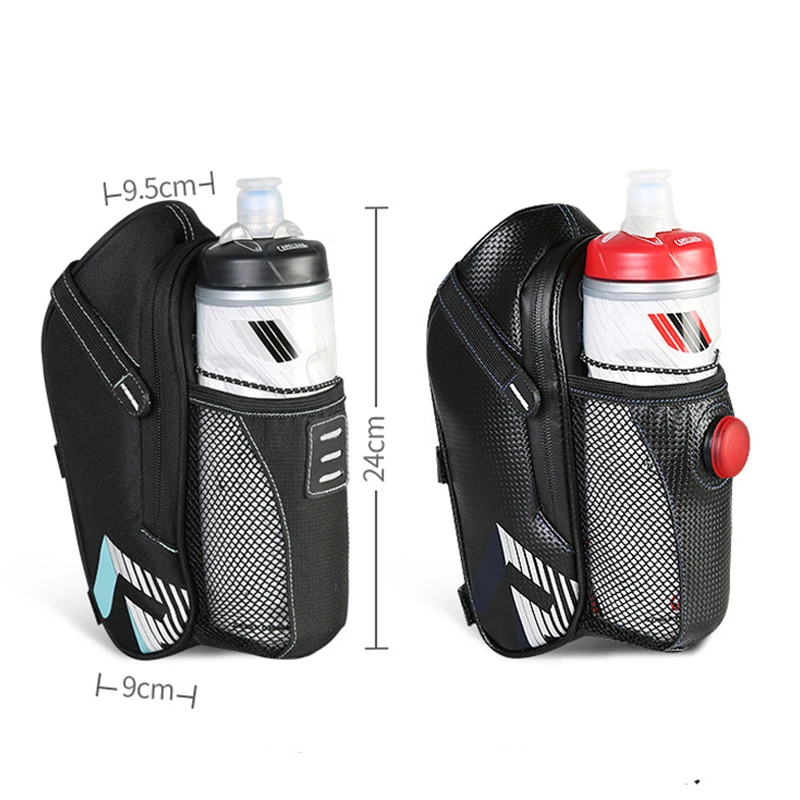 Сумка на седло велосипеда с карманом для бутылки водой водонепроницаемые сумки