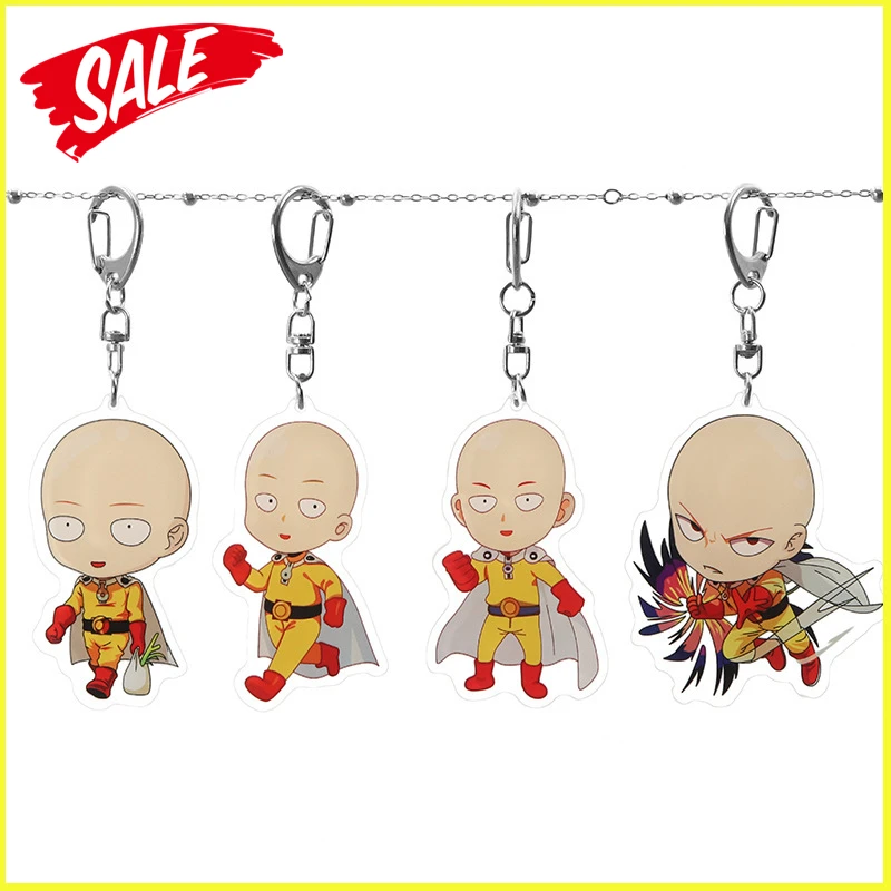 Брелок для ключей Супермен один удар мужской мультяшный милый лысающий