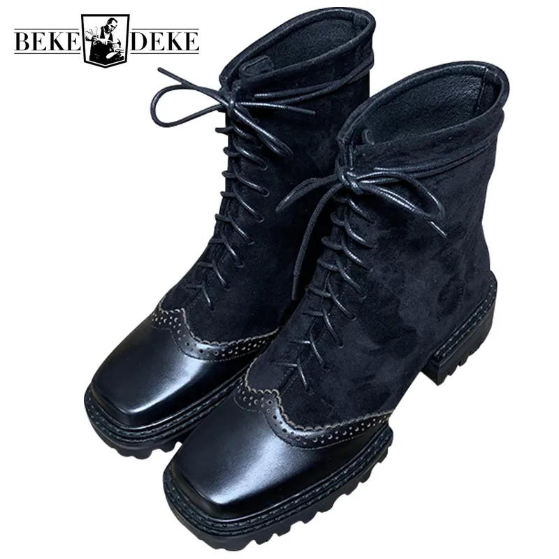 2021 Новая женская обувь в стиле пэтчворк на шнуровке высокий задник короткие