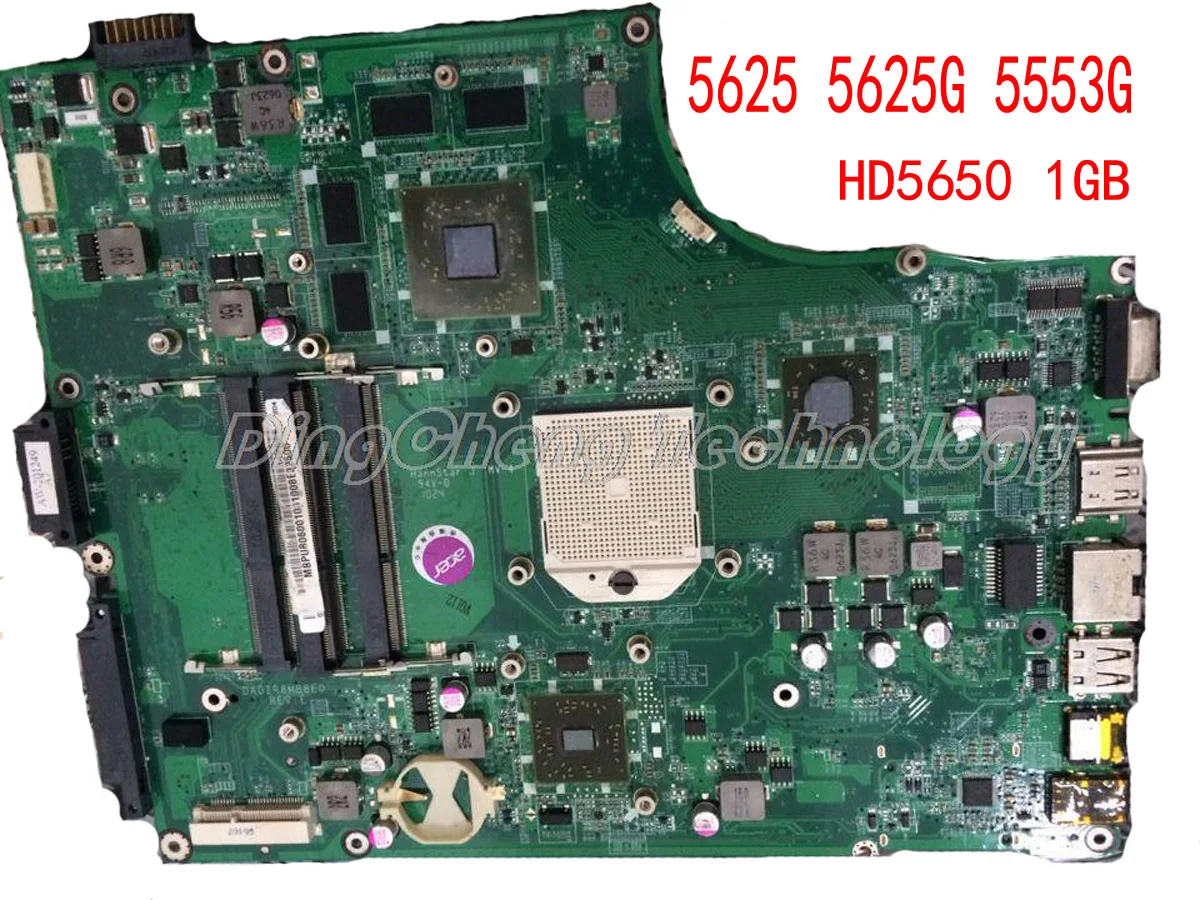 

Laptop Motherboard for ACER 5625 5625G 5553G MB.PV706.001 notebook mainboard DA0ZR8MB8E0 HD5650 1GB