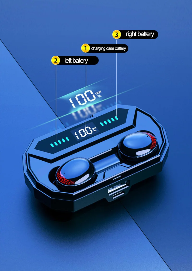 【Новейшая модель 】 беспроводные наушники Bluetooth HD стерео звук истинные