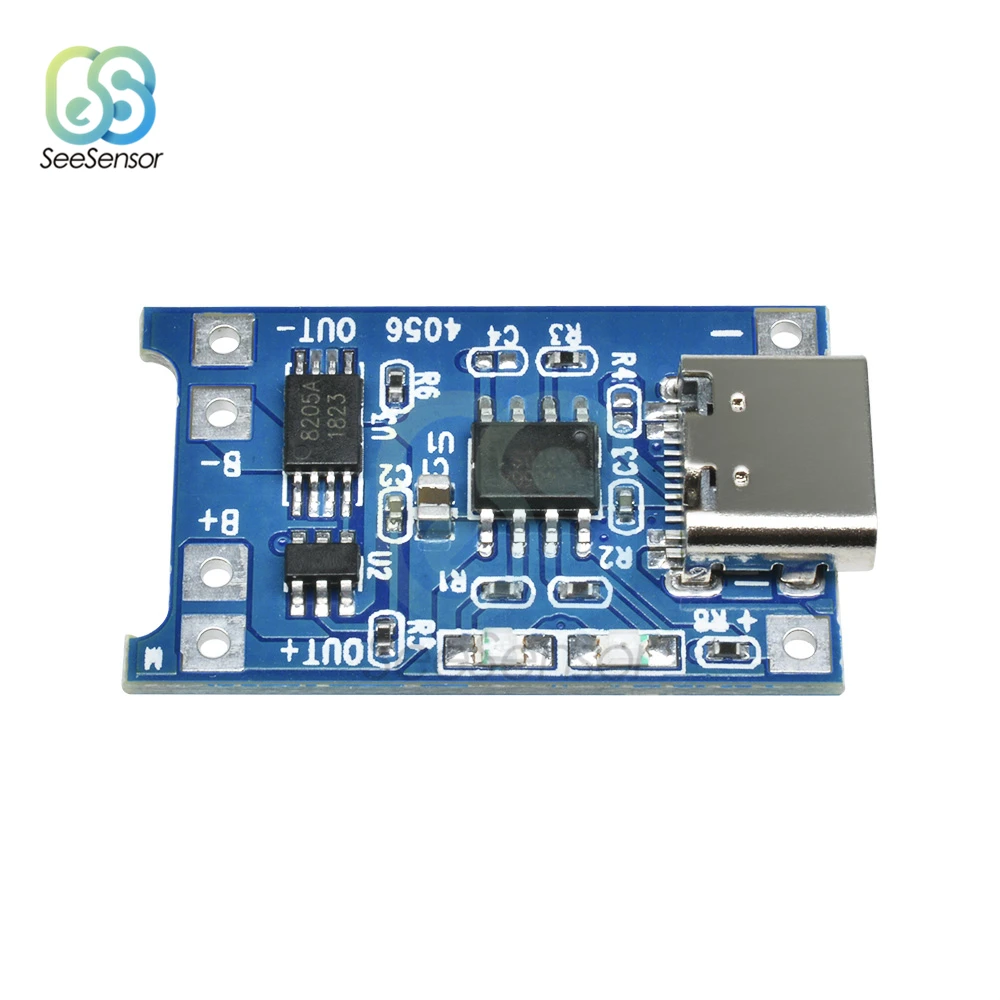 5 шт. type-C USB 5 В 1A 18650 TP4056 литиевый модуль зарядного устройства аккумулятора зарядная плата с защитой двойные функции 1A li-ion