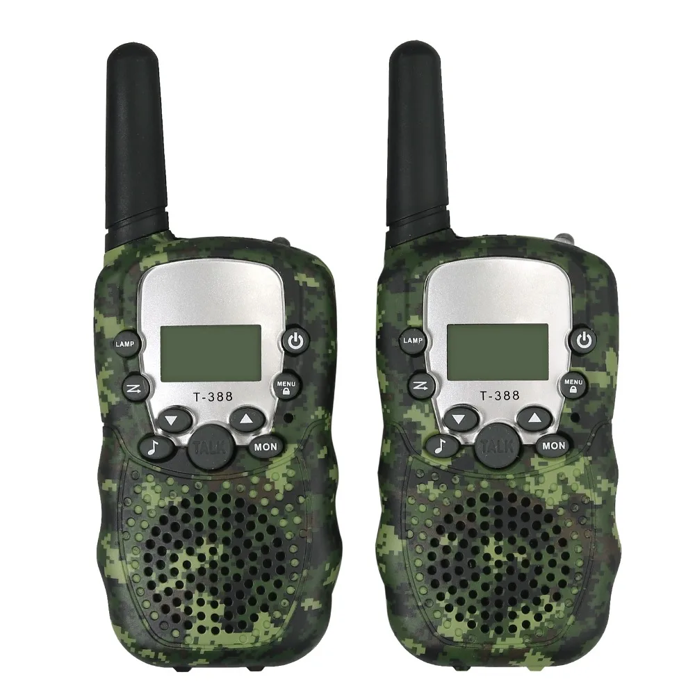 ESYNiC T-388 детская рация Walky Talky 8 каналов для мальчиков и девочек 3 км Диапазон Встроенный светодиодный фонарь 2 способ радио