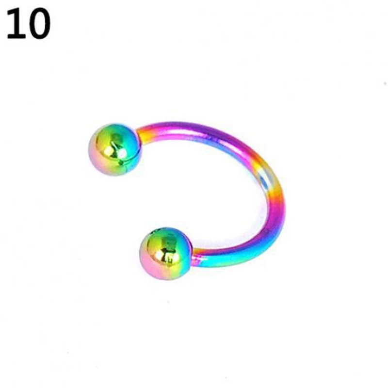 Кольцо в форме подковы для пирсинга носа с клипсой ювелирное изделие мужчин и