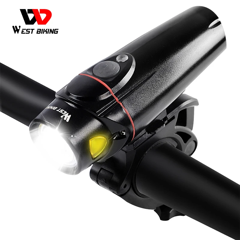 

Велосипедный фонарь, WEST BIKING, 350 люмен, интеллектуальный датчик освесветильник ности для автомобиля, 2200 мА · ч, велосипедный фонарь, USB, переза...