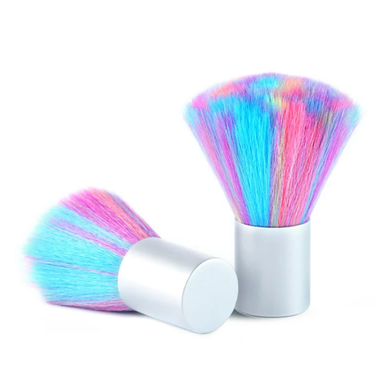 Щетка с цветной щетиной для очистки от пыли ногтей щетка чистки геля