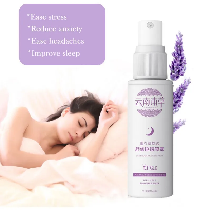 

60ml Sleep Spray Mist Aromatherapy Calm Deep Sleep Mist Pillow Spray with Lavender Essential Oils Sleep Spray Insomnia Therapy