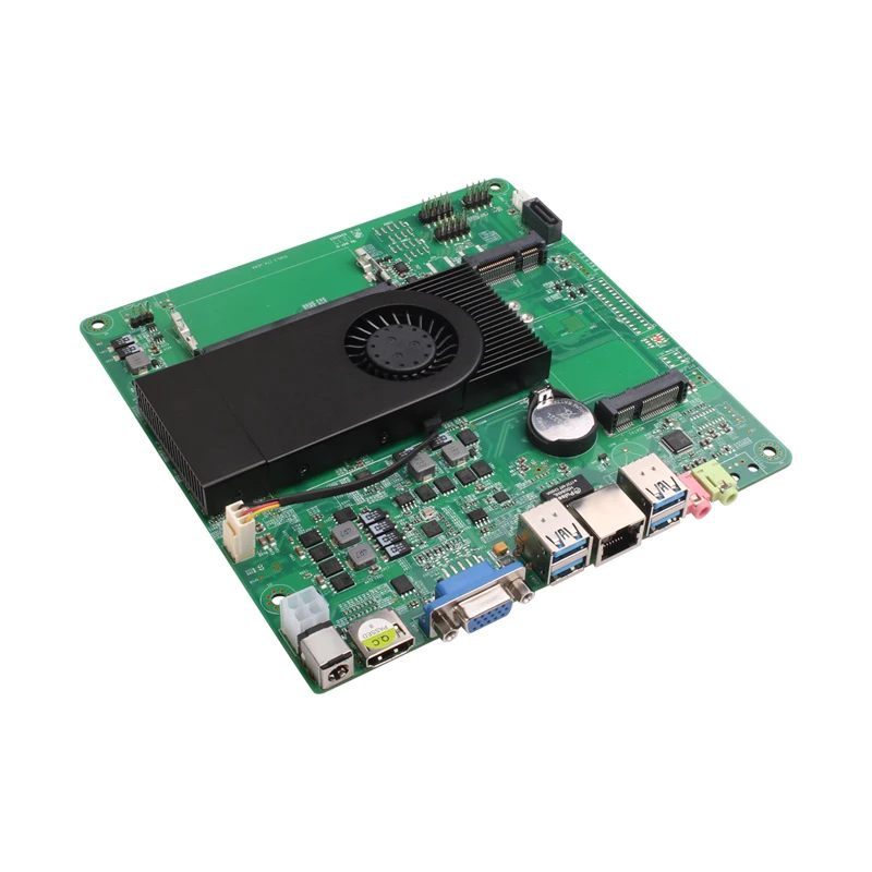 Новая материнская плата HLY Mini All-in-one i7 7500U, Встроенная плата DDR3 HDMI VGA USB Mini ITX mSATA SATA Mini PCI-E