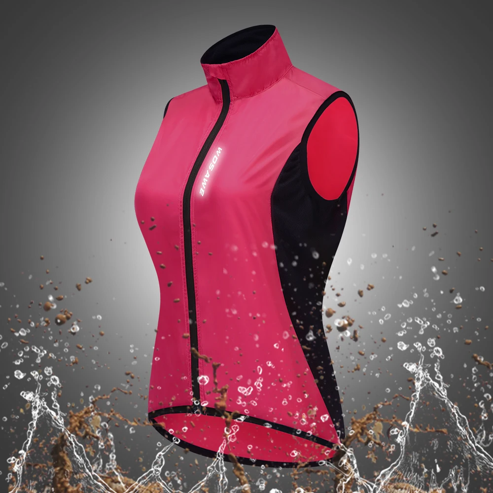Женский велосипедный жилет WOSAWE ветрозащитная сетчатая Свободная безрукавка для