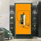 Музыка Стиль красочные Регистраторы Walkman вертикальный творческий Декоративная Картина на холсте кабинет вход искусство личность декорацией