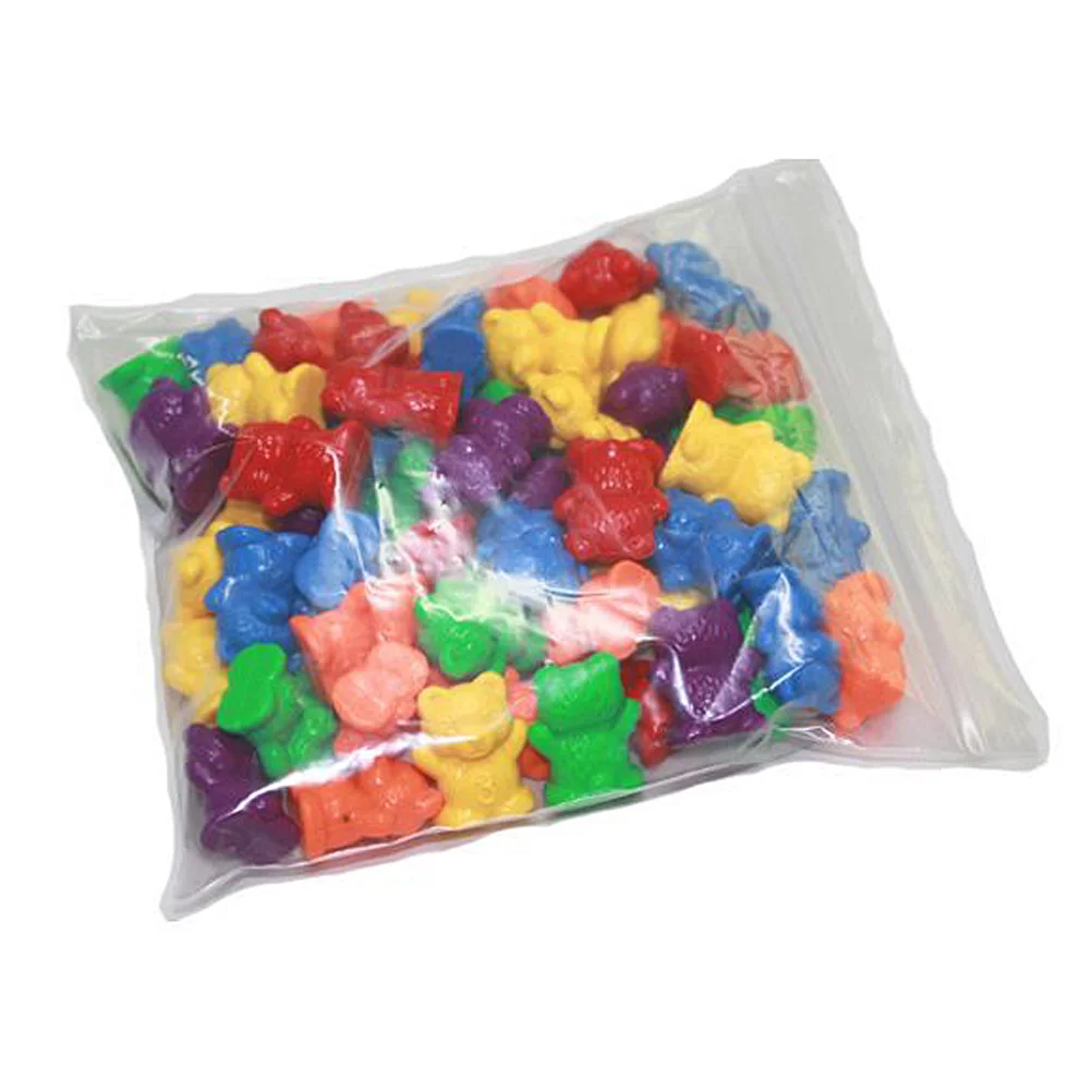 60 шт. шестицветные счетные медведи Обучающие игрушки цветные сортировочные для