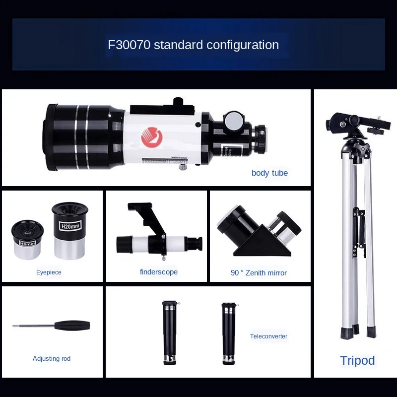 

30070 Astronomical Telescope with Tripod 150X Moon Watching Night Vision Monocular for Children Beginner