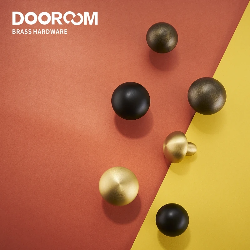 Ручки для мебели Dooroom из латуни милые ручки шкафов ящиков детской комнаты|Ручки
