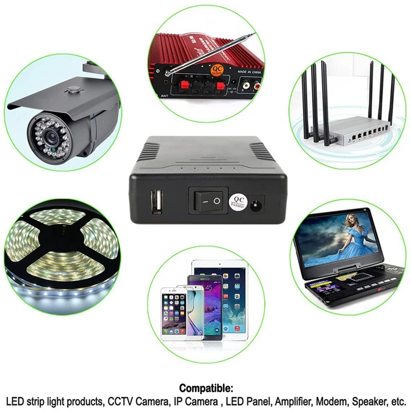 Перезаряжаемый литий-ионный аккумулятор 24 В 12000 мАч DC для светодиодной ленты и