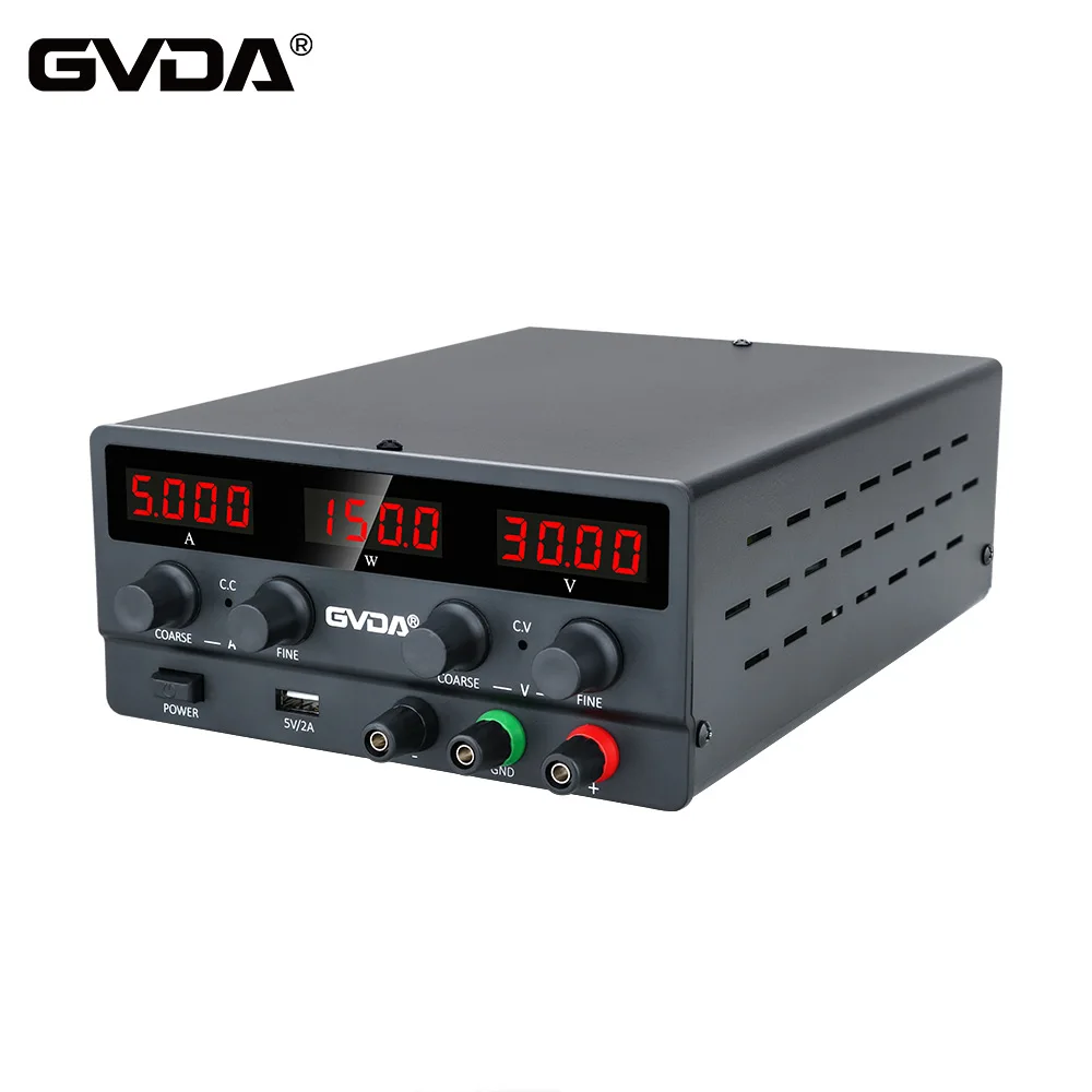 GVDA DC Regulated Laboratory Power Supply Voltage Regulator Switch Stabilized Adjustable Lab Bench Source | Обустройство дома