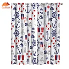 Шторы на окна с морским мотивом, для гостиной, тканевые занавески для улицы, домашний декор