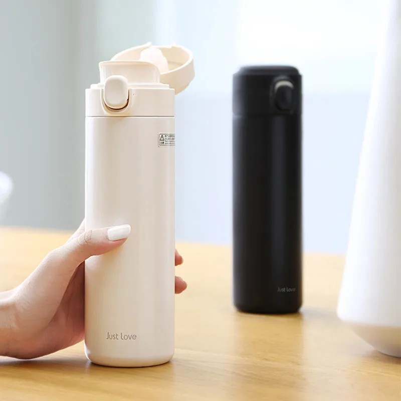 

Stainless Travel Water Vacuum Bottle Portable Mug Sport Tea Thermos Tumbler Bottles Drink Bottle Insulated Coffee Cute Steel Cup