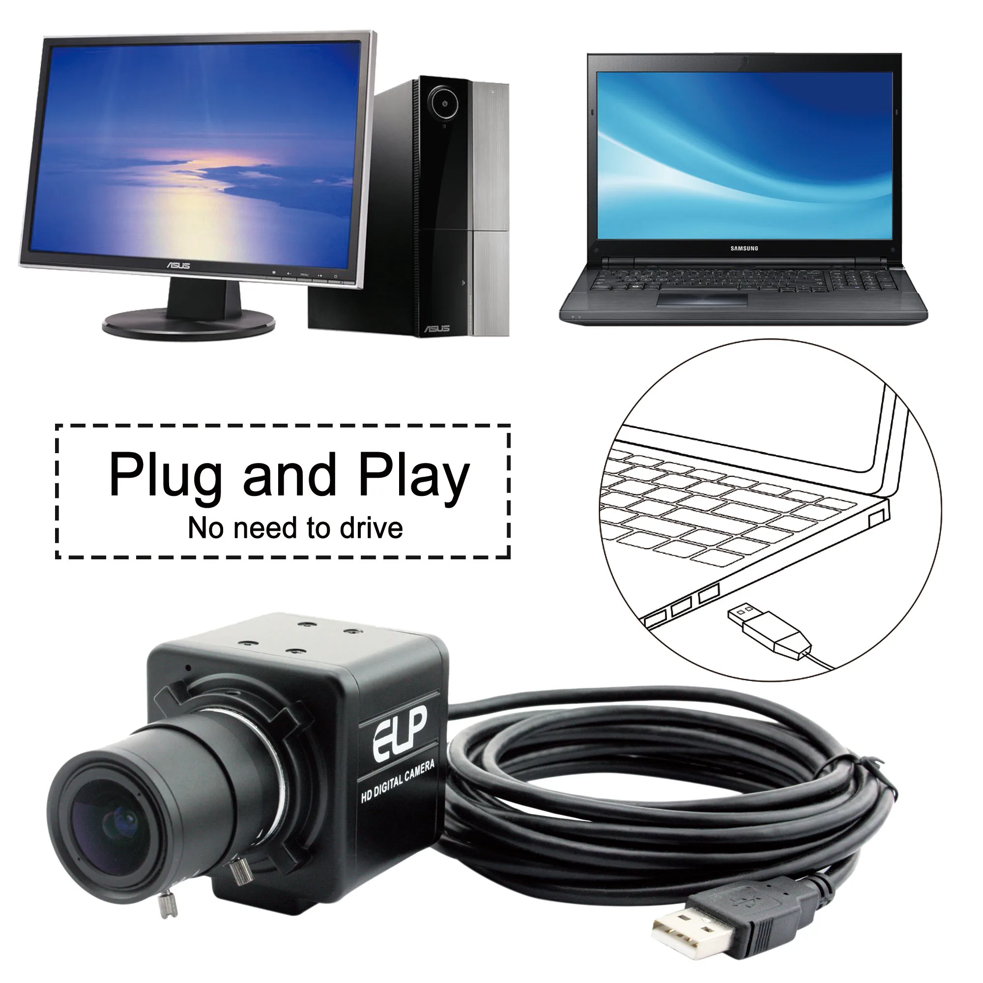 2mp full hd 30fps 1/3 &quotCMOS AR0330 android linux windows MAC UVC usb камера мини веб-камера 1080P с 5-50 мм