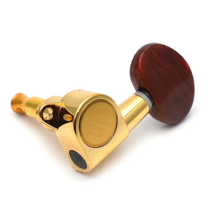 

6 Pcs Locked String Tuning Pegs Key Tuners Machine Heads for Acoustic Electric Guitar Lock Guitar Accessories