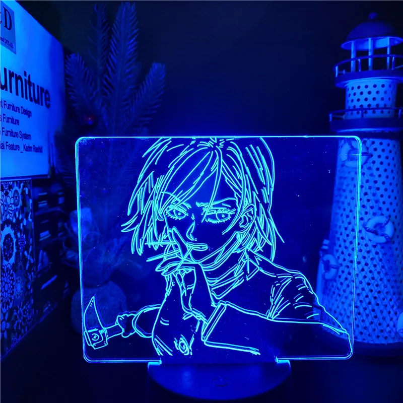 

Аниме Led Jujutsu кайсен Kugisaki нобаро 3D аниме Рисунок Ночной светильник украшения дома светильник s манга Gojo домашний декор Lampara лампе