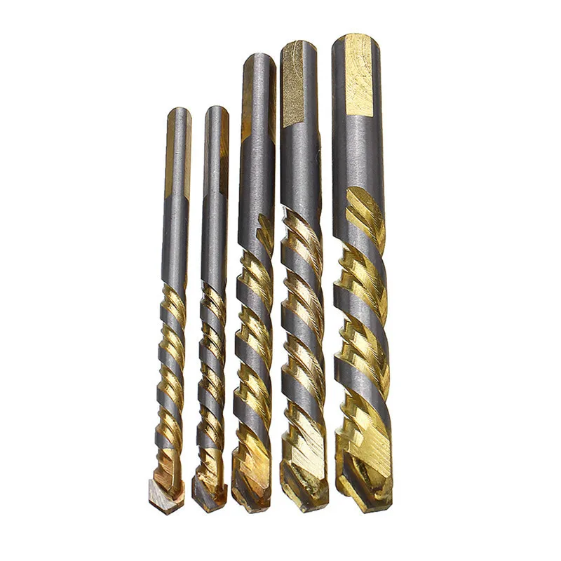 5pcs 6/6/8/10/12mm Carbide Tipped Drill Bit Set for Masonry Ceramic Tile Wood Metal Concrete Stainless Steel Hole Saw Cutter | Инструменты