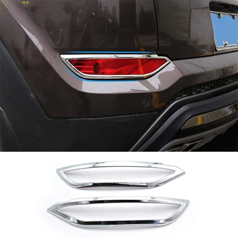 Для Hyundai Tucson TL 2016 2017 2018 хромированный задний багажник бампер отражатель