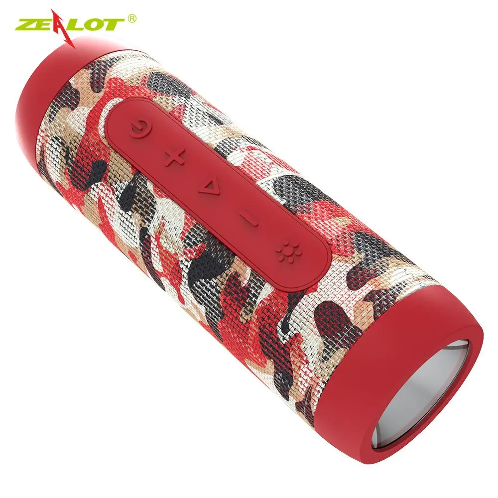 Red Camouflage Фанатик S22 Bluetooth Динамик Водонепроницаемый уличный Портативный беспроводной мини Колонка коробка Динамик Поддержка TF1 карты FM стерео колонки Hi-Fi - Цвет: Red Camouflage