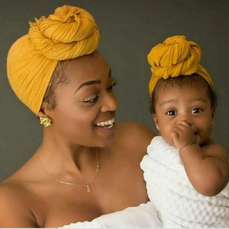 

Детские шапки плиссированные розовые шапки для мамы и детей хлопковые индийские шапки унисекс однотонные шапочки для мальчиков и девочек р...