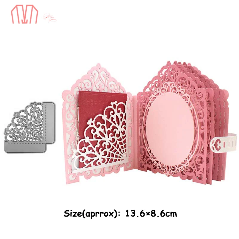 Mai тканые шпалы Slde карманные металлические режущие штампы трафареты для DIY