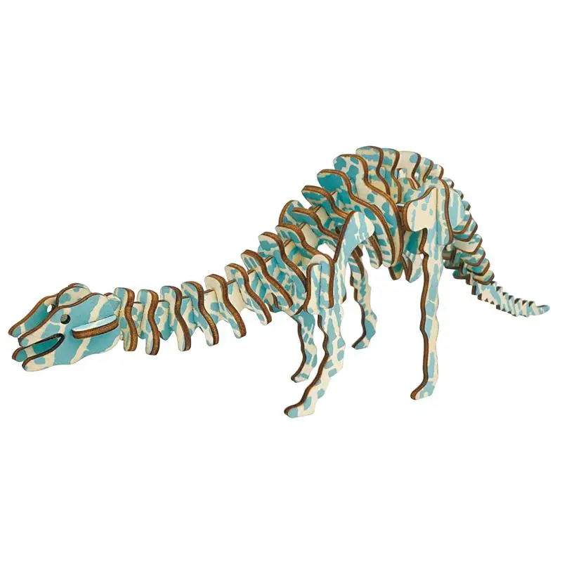 

Dinosaur 3D Puzzle DIY Manual Dragon Diplodocus Thunder Dragon Triangular Building Educational Toys Wooden Puzzles Toy For Kids
