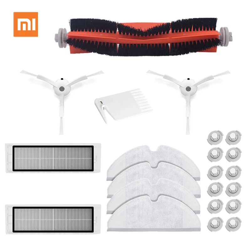 HEPA фильтр швабры основная щетка боковая для Xiaomi 1S Рок S6 S5 S65 S50 S55 E25 E35 робот пылесос