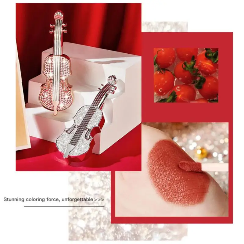 5 цветов скрипки Мягкий туман бархат воздуха для губ увлажняющая матовая помада