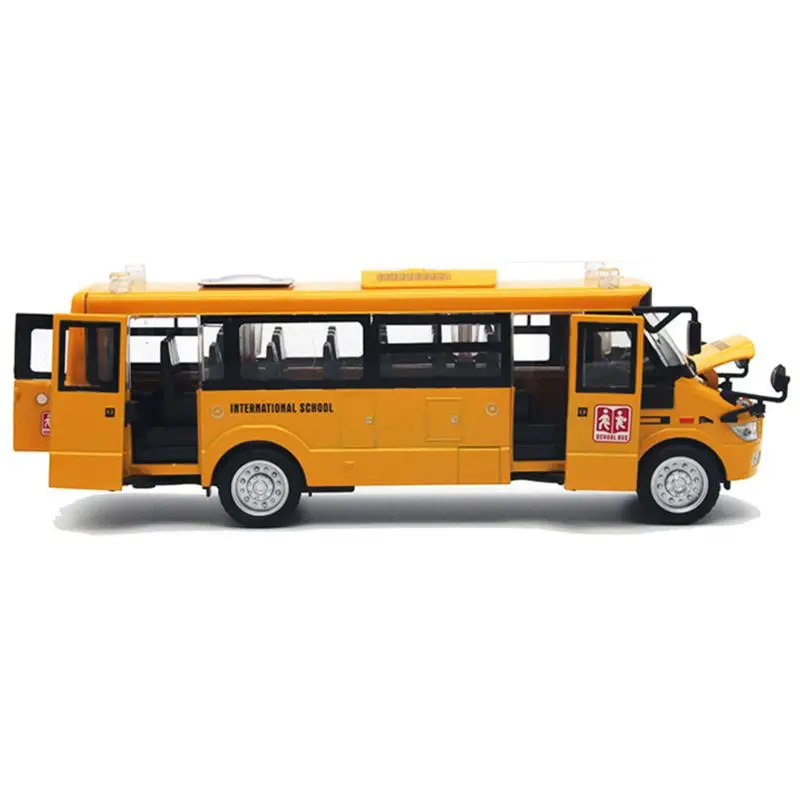 

Школьный автобус, игрушечный литый под давлением транспорт, большой желтый сплав, 9 дюймов, игровой автобус с