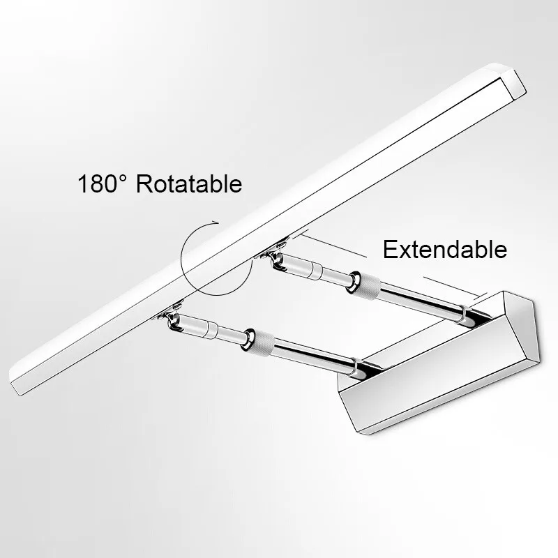 Водостойкая светодиодная настенная лампа светильник для ванной комнаты