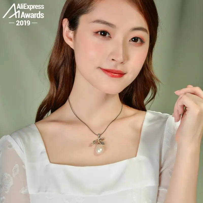 S925 Стерлинговое простое ожерелье из ракушек стандартная Подвеска для женских