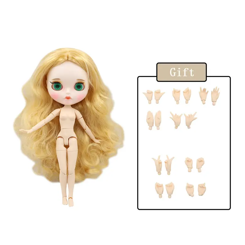 New matte face 3071 Ледяная фабрика Blyth кукла Обнаженная соединение тела с ручной набор A& B 1/6 BJD Модная Кукла подходит diy Макияж Специальная цена - Цвет: New matte face 3071