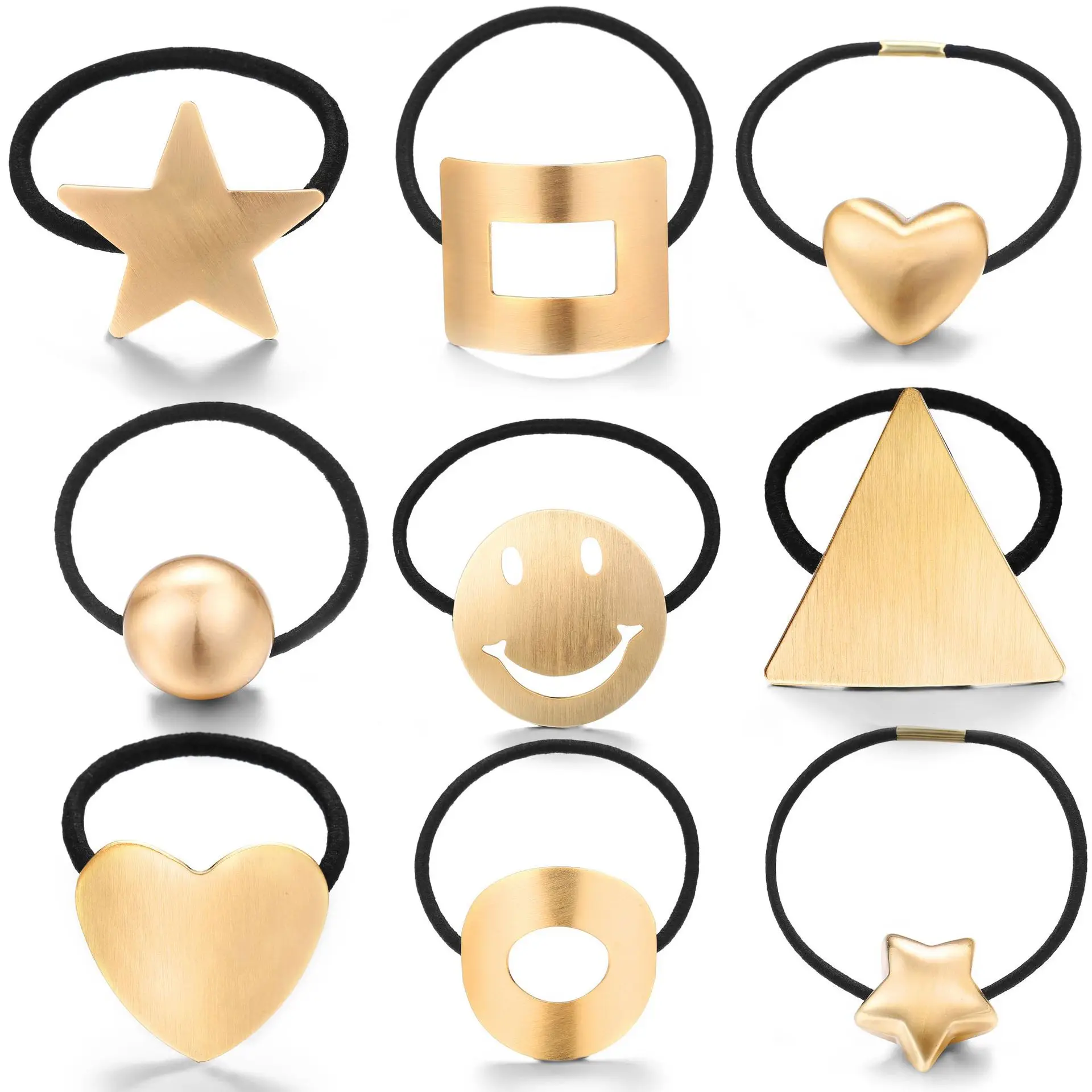 

Fashion Metal Star Hair Rope Women Elastic Hair Band Girls Headwear Scrunchy Headbands Trendy hair accessories