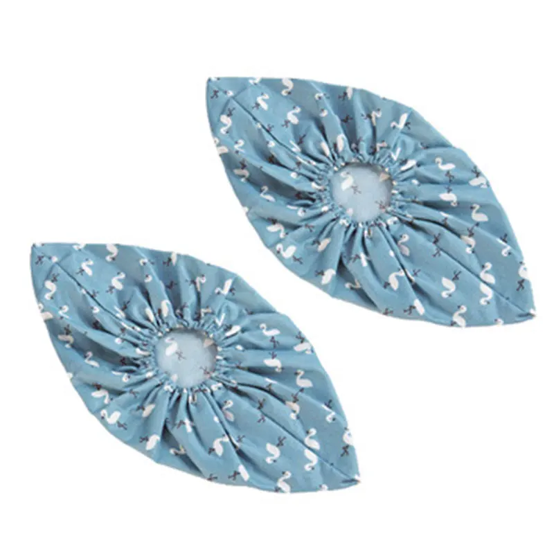 Многоразовые утепленные эластичные бахилы 1 пара Нескользящие для дома и учебы