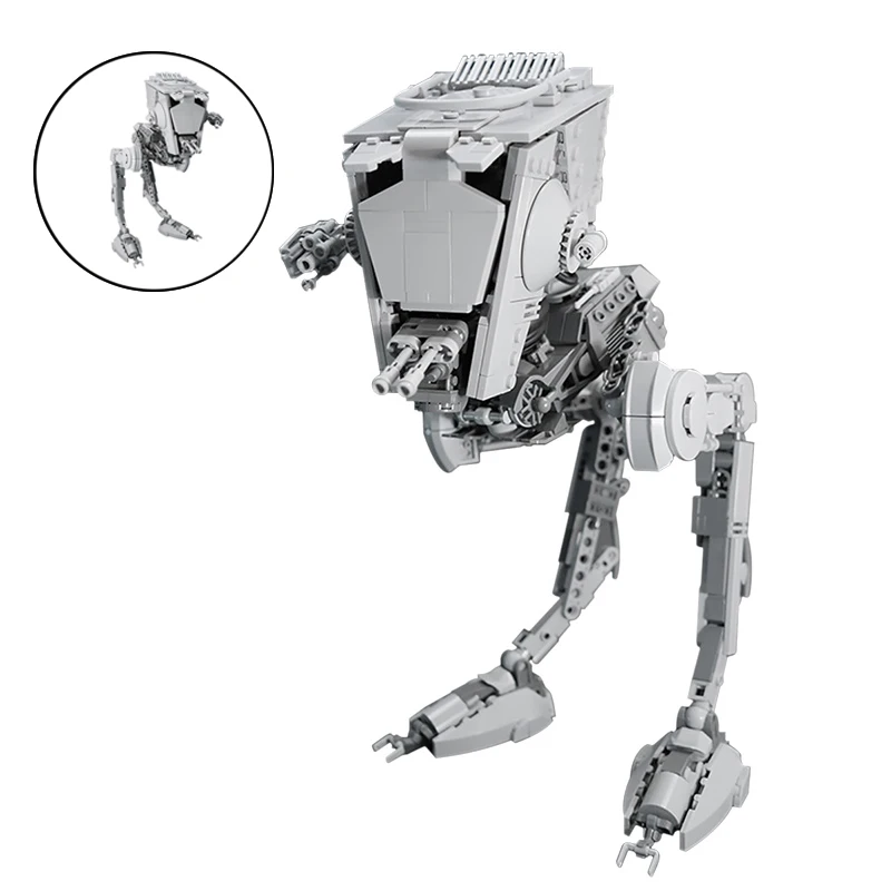 Конструктор MOC шарнирный SW AT-ST робот космическая война курица ходунки | Игрушки и