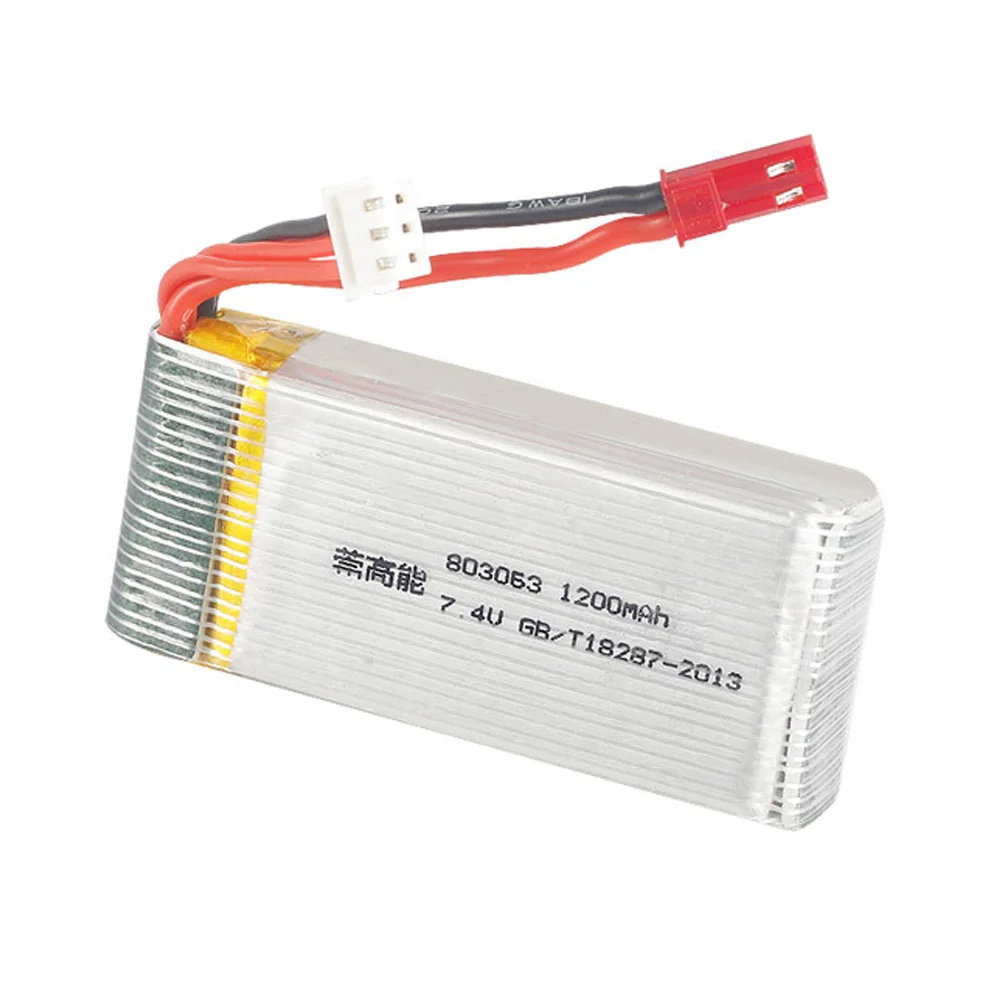 7 4 В 1200 мАч 803063 Lipo аккумулятор для Yi zhang X6 H16 MJX X101 X102 RC Quadcopter Drone в 30C 2S игрушка
