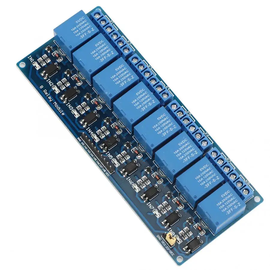 

8-Way Relay Module 12V Electrical Accessory Industrial Control Parts for 51/ AVR / ARM