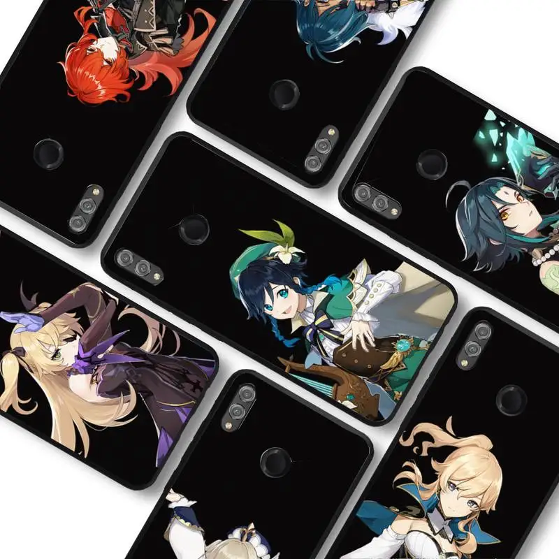 

Genshin Impact Anime Phone Case For Huawei honor10Lite 10i 20 8x 10 Funda for Honor9lite 9xpro Back Coque