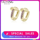 Xuping ювелирные изделия Модные Элегантные Разноцветные серьги Huggies для женщин 28555