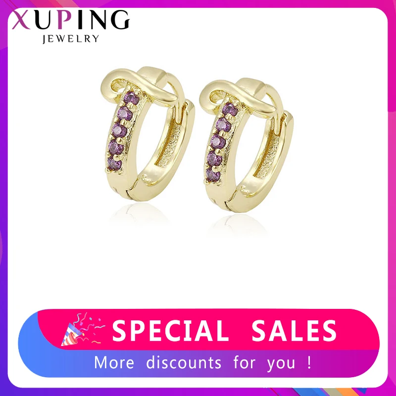 Xuping модные элегантные серьги с синтетическим фианитом ювелирные изделия для