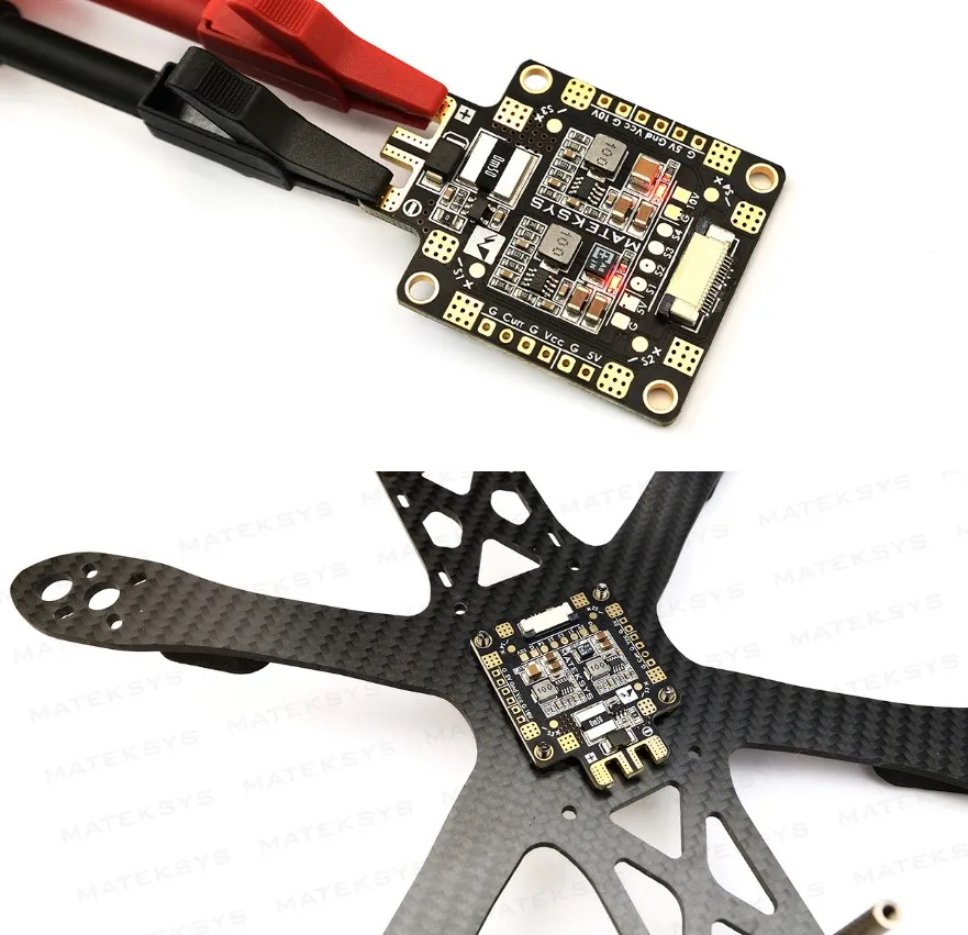 Распределительная плата Matek FCHUB 6S Hub 5V & 10V BEC Встроенный датчик тока 184A для