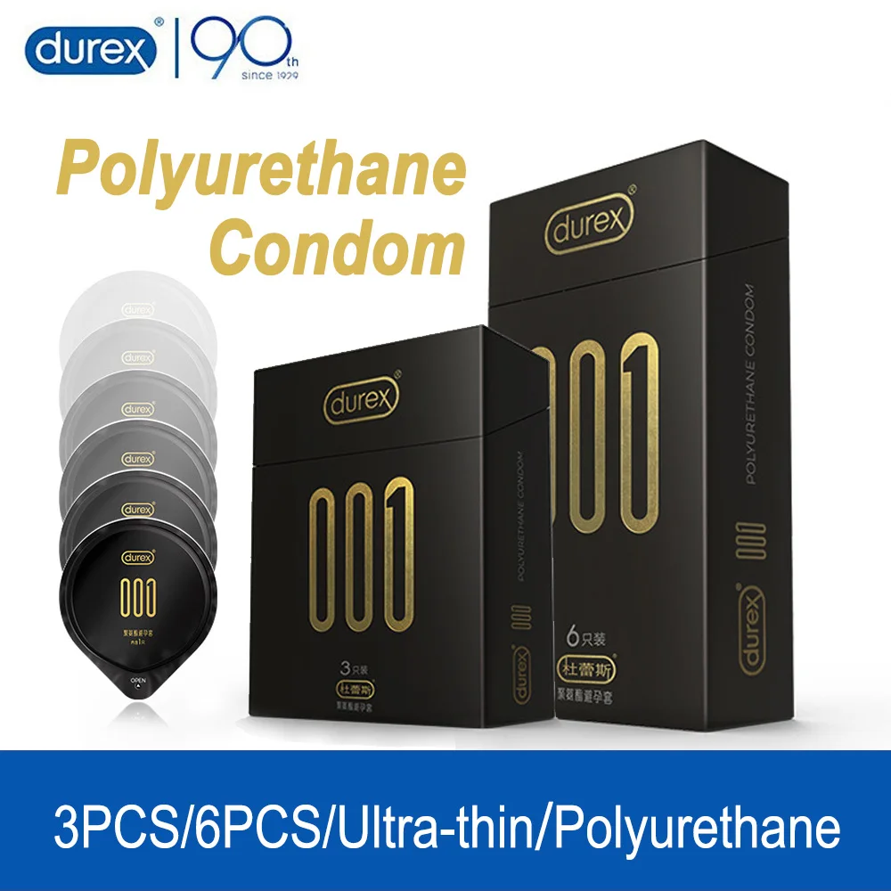 Durex 001 полиуретановый презерватив 54 мм ультратонкий рукав для пениса мужчин не