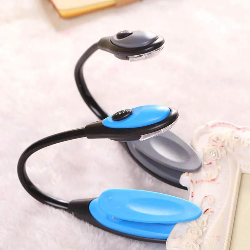 

Mini LED Clip Booklight Travel Book Adjustable Reading Light Lamp Random Color