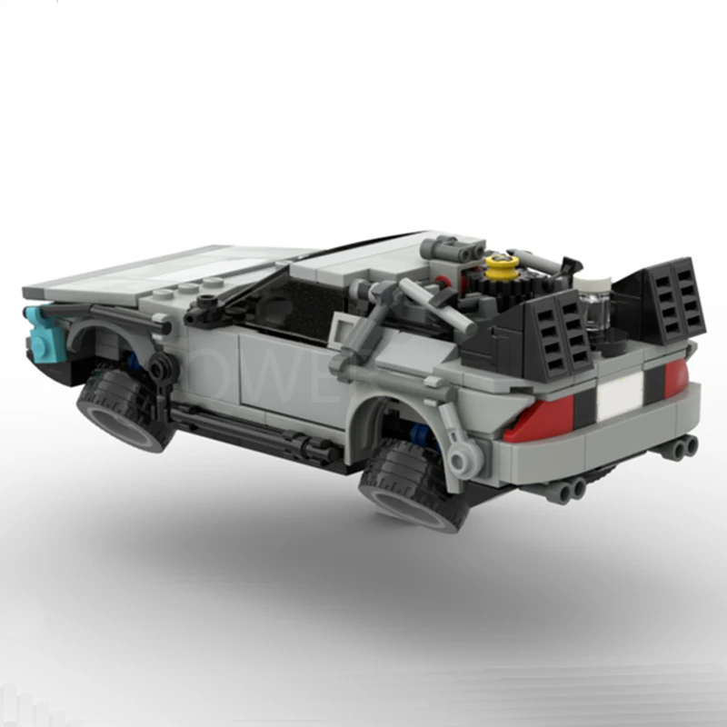 

New Movie Series Time Travel Back To The Future 1985 Machine Technical Racing Building Blocks Sports Car Model Bricks Kids Gift