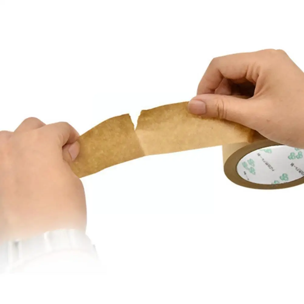 

Kraft Paper Tape Sealing Self Adhesive Waterproof Tape Box Frame Packaging Shelter Sealing Album Tools Paper Photo Mounting O7W7